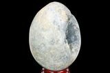 Crystal Filled, Celestine (Celestite) Egg - Madagascar #126535-1